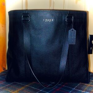 Coach Hudson Double-Handled Tote in Pebble Leather